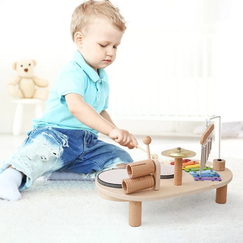 Houten Muziekstation Multi-instrument Speelgoed voor Kinderen
