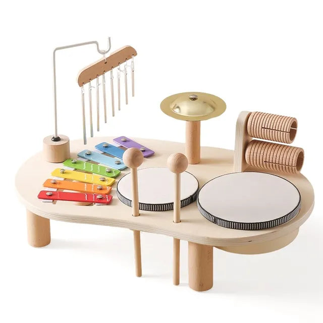 Houten Muziekstation Multi-instrument Speelgoed voor Kinderen