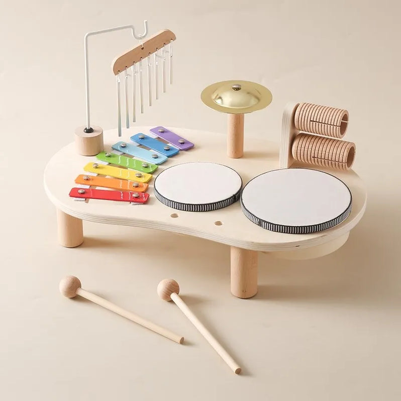 Houten Muziekstation Multi-instrument Speelgoed voor Kinderen