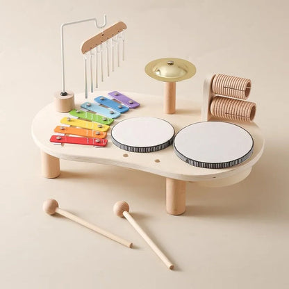 Houten Muziekstation Multi-instrument Speelgoed voor Kinderen