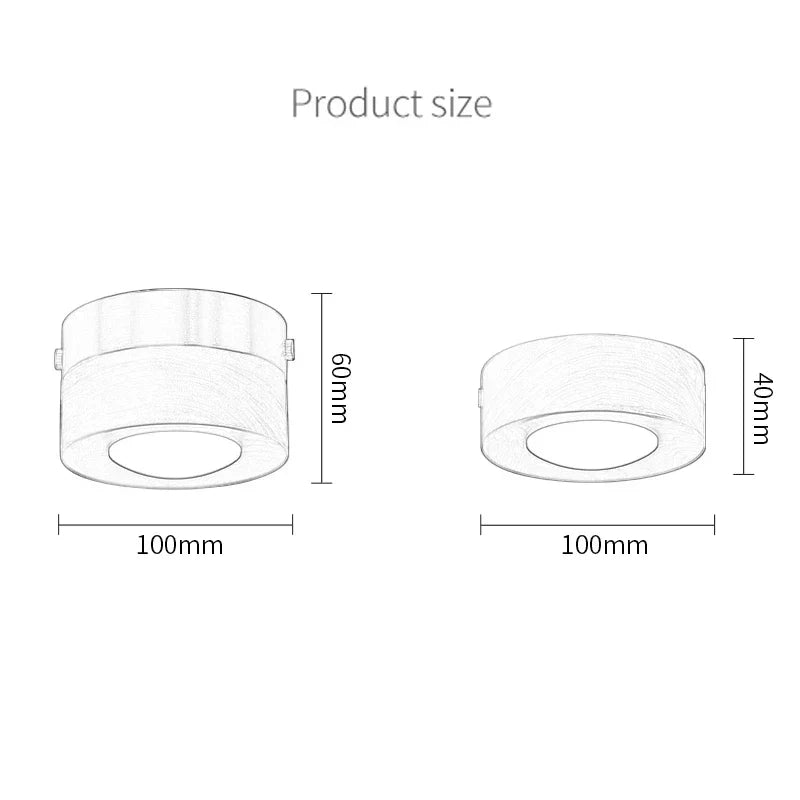 WoodenGlow walnoot LED plafondlamp moderne houten spot