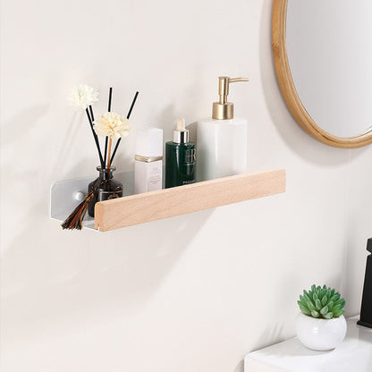 Woodify wandplank zonder boren douche-organizer voor moderne badkamers