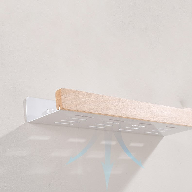 Woodify wandplank zonder boren douche-organizer voor moderne badkamers