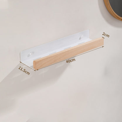 Woodify wandplank zonder boren douche-organizer voor moderne badkamers