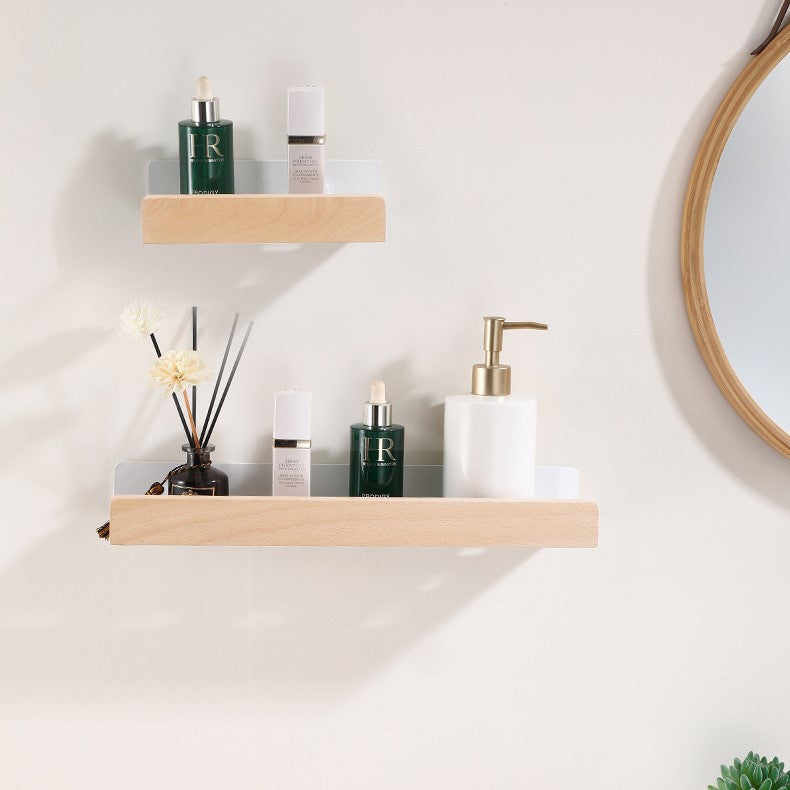 Woodify wandplank zonder boren douche-organizer voor moderne badkamers