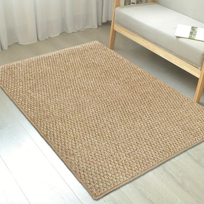 Woviva jute stijl deurmat duurzaam antislip binnen- en buitentapijt