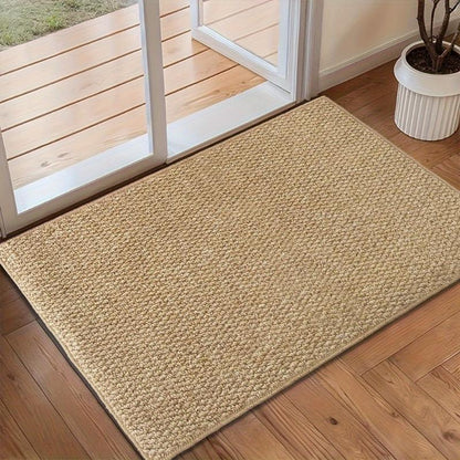 Woviva jute stijl deurmat duurzaam antislip binnen- en buitentapijt
