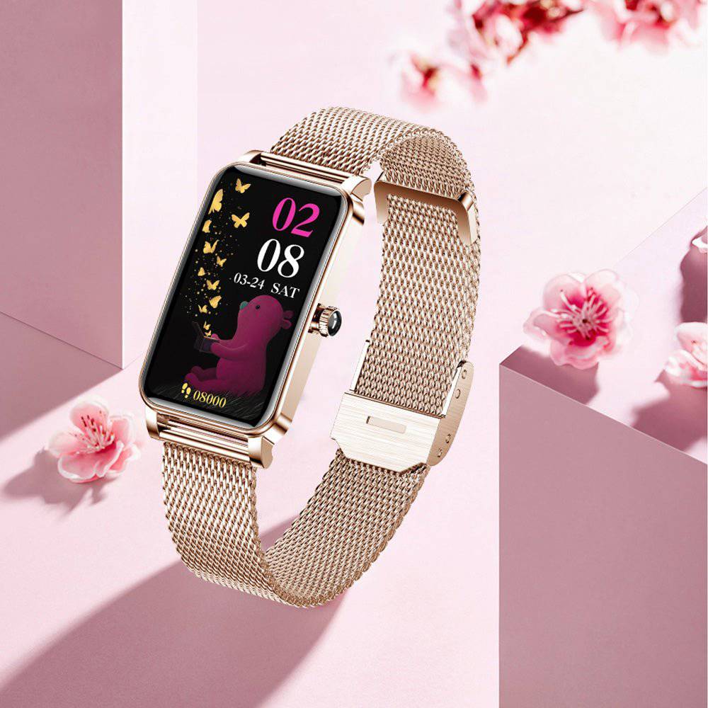 Zelina dames smartwatch met fitness- en gezondheidsmonitoring