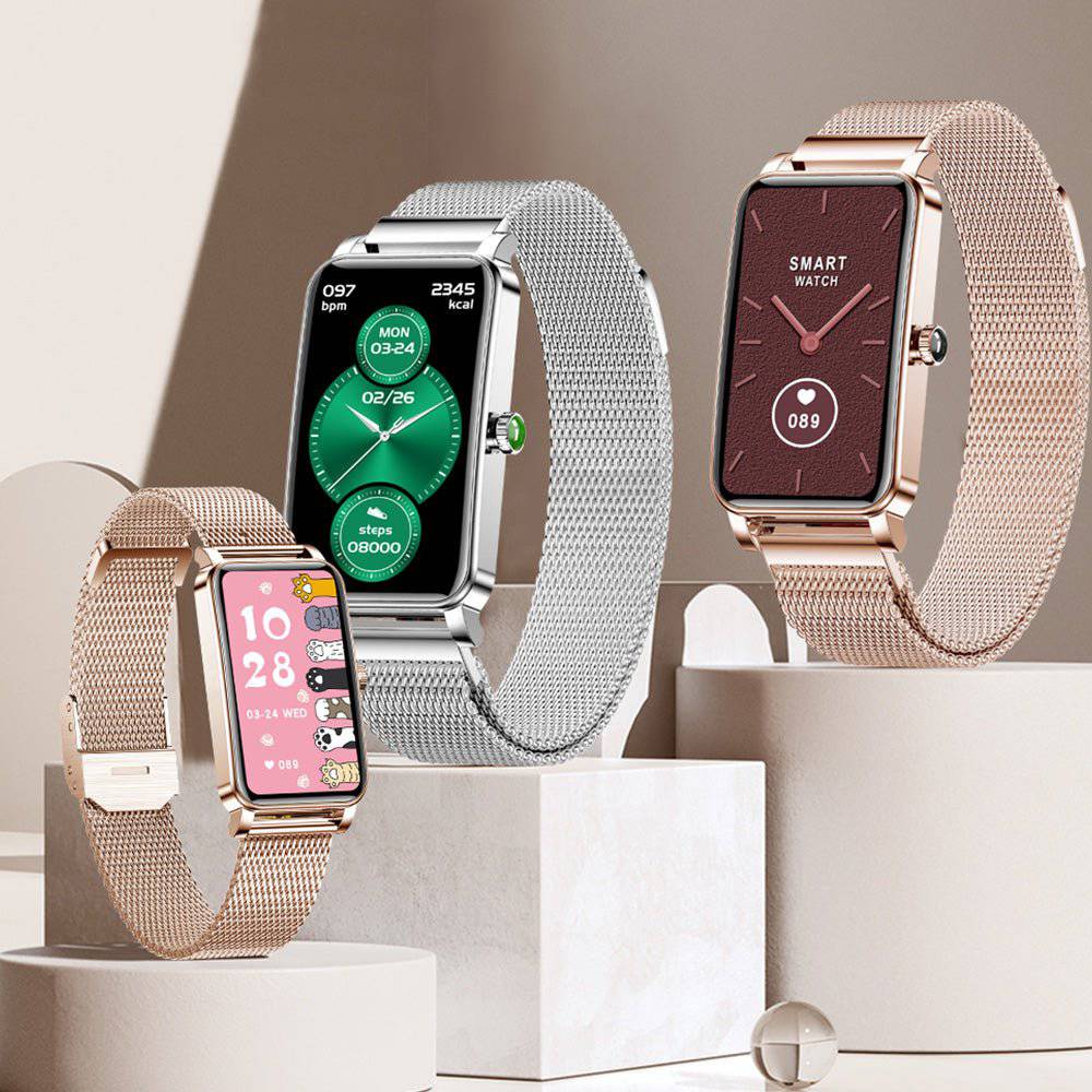 Zelina dames smartwatch met fitness- en gezondheidsmonitoring
