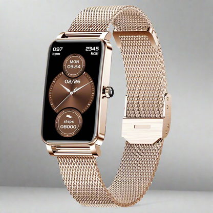 Zelina dames smartwatch met fitness- en gezondheidsmonitoring