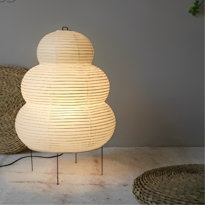 Zen vloerlamp met dimbare LED-licht en Japans geïnspireerd ontwerp