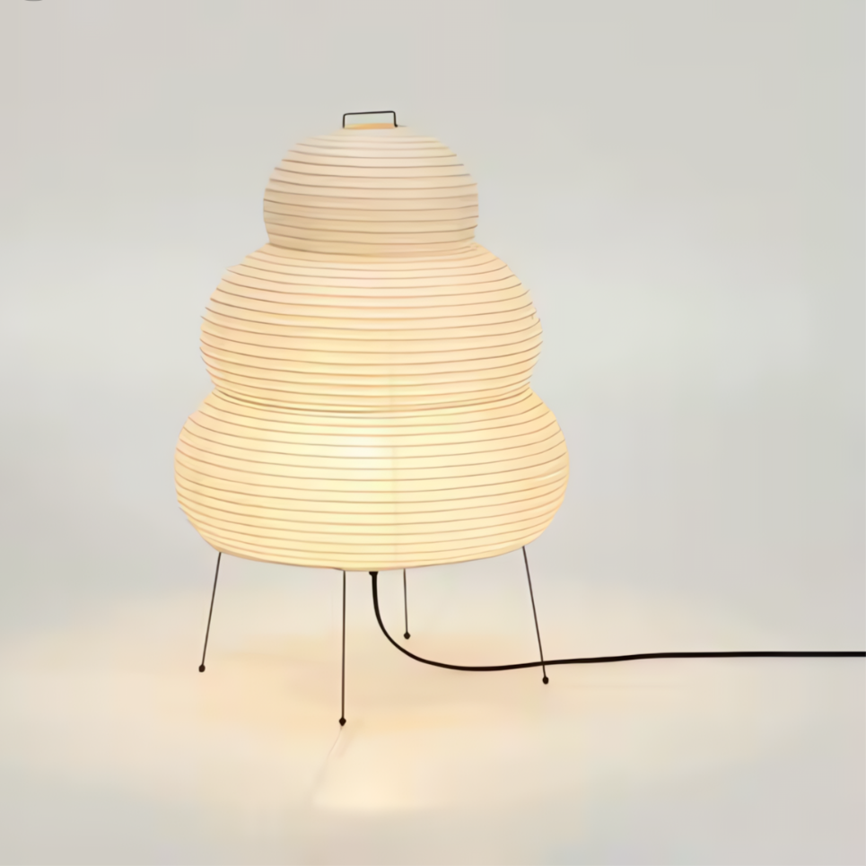 Zen vloerlamp met dimbare LED-licht en Japans geïnspireerd ontwerp