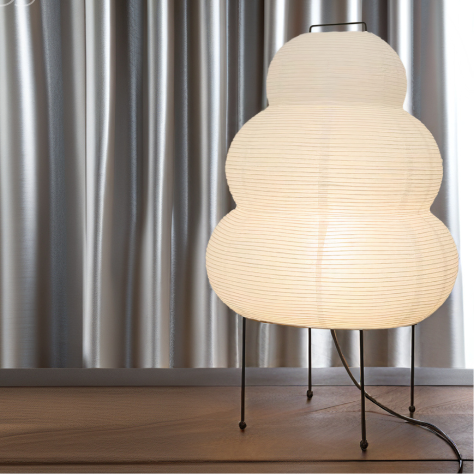 Zen vloerlamp met dimbare LED-licht en Japans geïnspireerd ontwerp