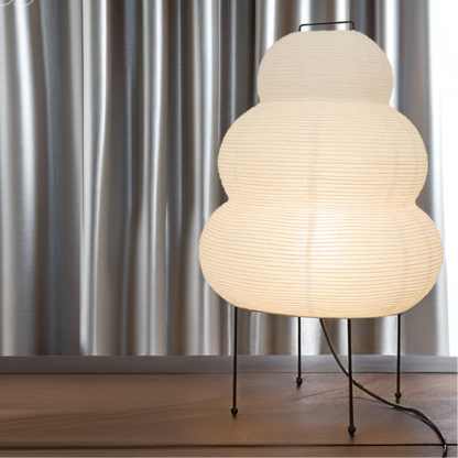 Zen vloerlamp met dimbare LED-licht en Japans geïnspireerd ontwerp