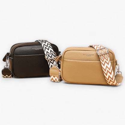 Elegante leren crossbodytas voor vrouwen met compact ontwerp