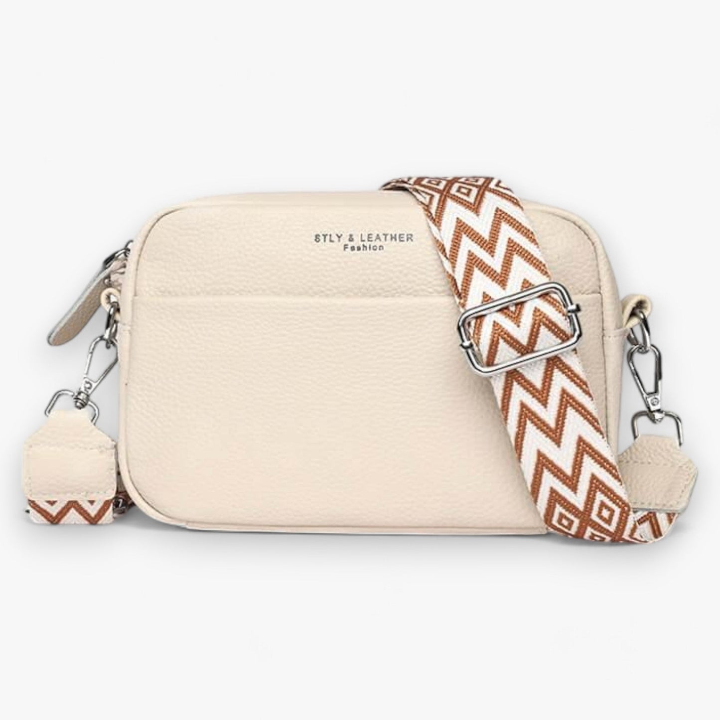 Elegante leren crossbodytas voor vrouwen met compact ontwerp
