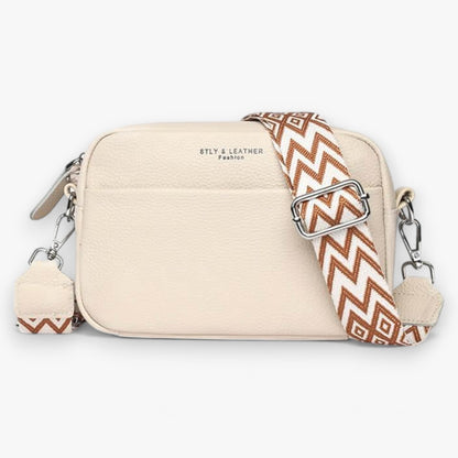 Elegante leren crossbodytas voor vrouwen met compact ontwerp