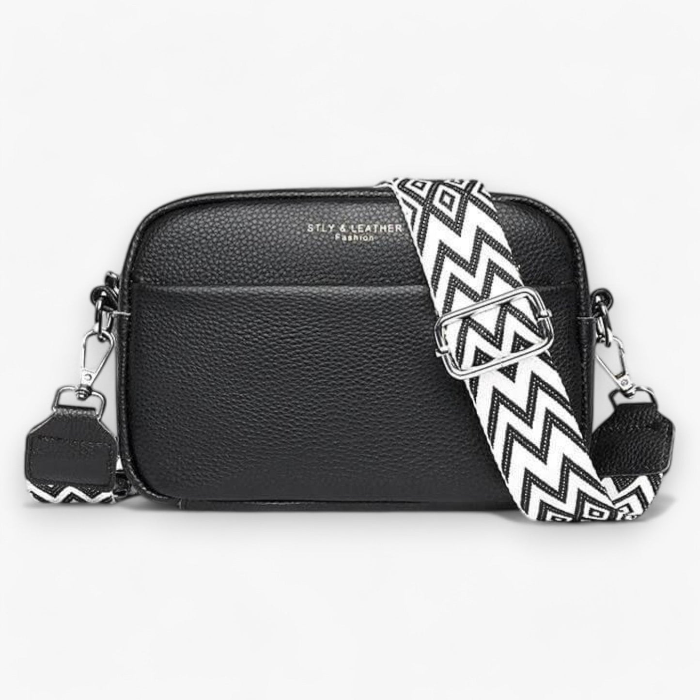 Elegante leren crossbodytas voor vrouwen met compact ontwerp