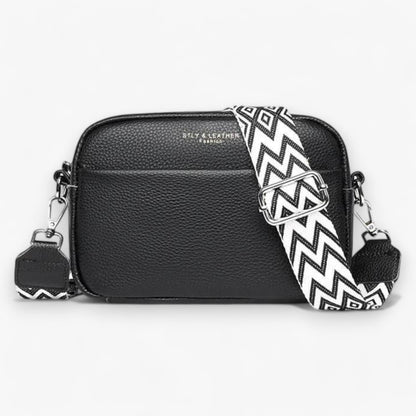 Elegante leren crossbodytas voor vrouwen met compact ontwerp