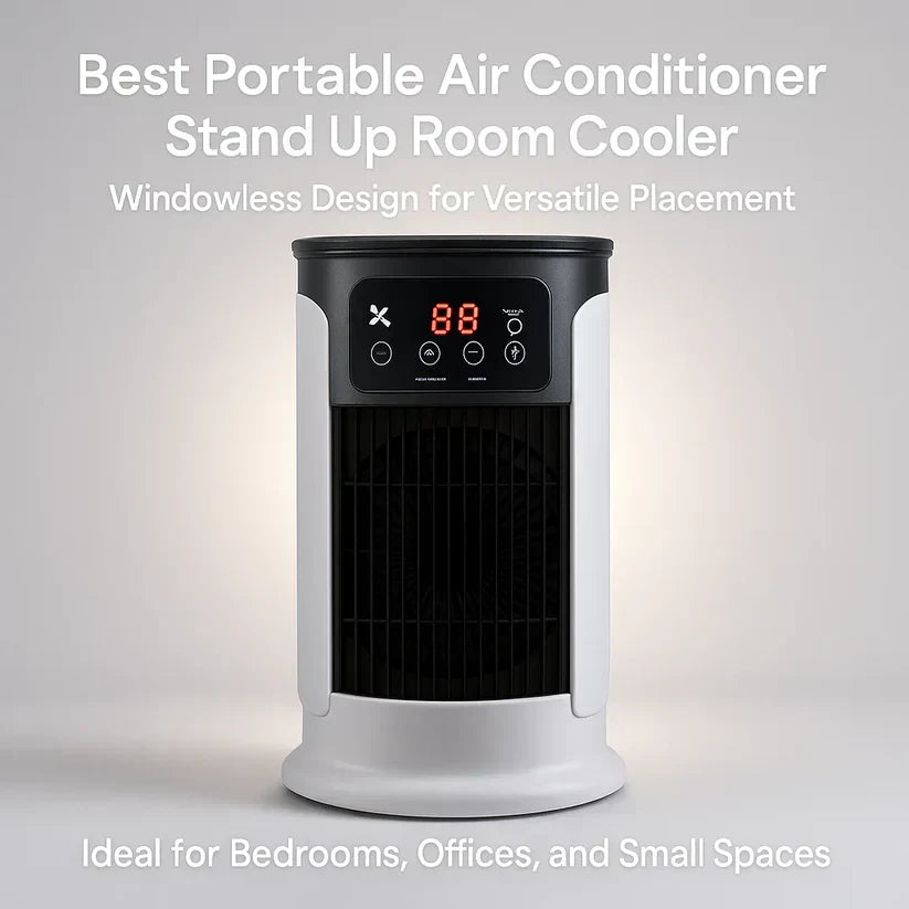 Compact Windowless Air Cooler with Cool Mist