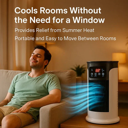 Compact Windowless Air Cooler with Cool Mist