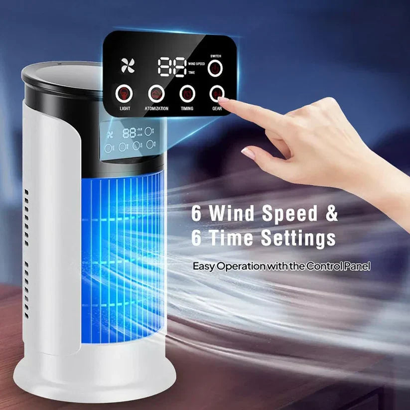 Compact Windowless Air Cooler with Cool Mist